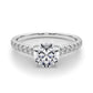 2 Carat Round Lab Grown Diamond Engagement Ring