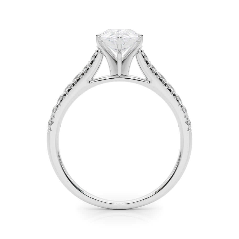  2 Carat Pear Shape and Round Lab Grown Diamond