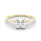 JewelMore 1 Carat to 3 Carat Solitaire Princess Lab Grown Diamond Graduated Engagement Ring for Women | 14K Gold | F-G Color, VS-SI Clarity | Luxury Collection | 30 Day Free Return