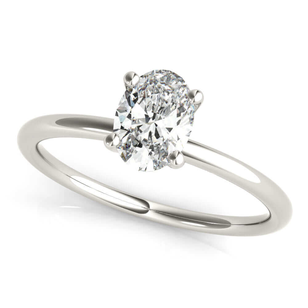 Solitaire Oval Lab Grown Diamond