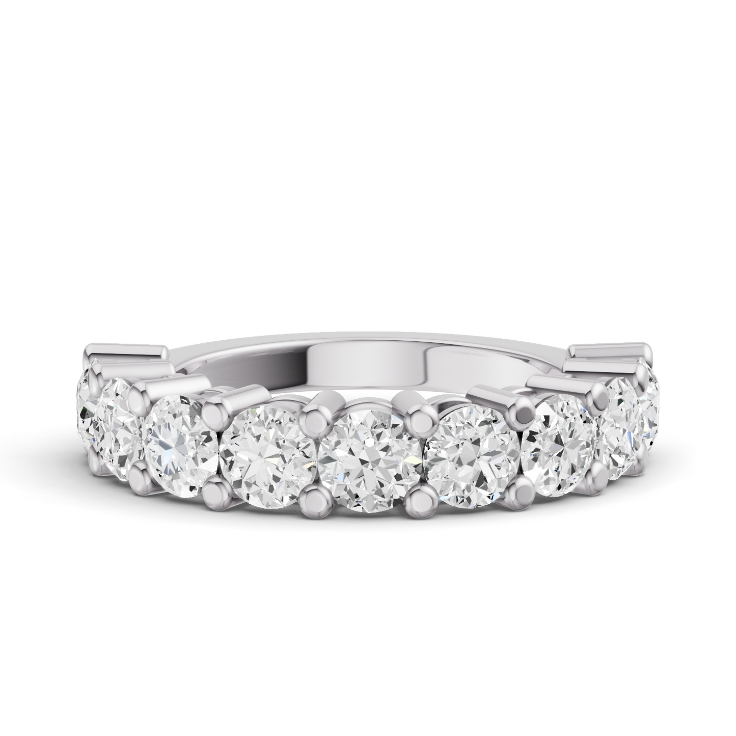 LG RD Nine Stone Rings - Share Prong Settings