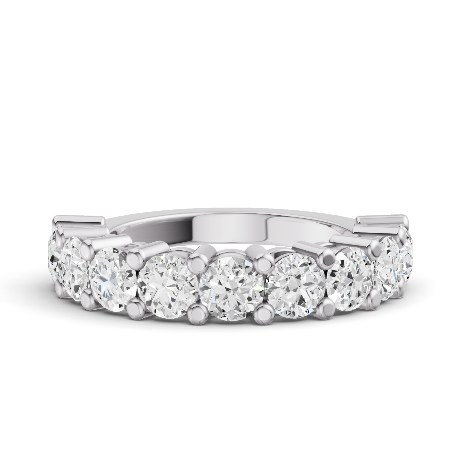 LG RD Nine Stone Rings - Share Prong Settings