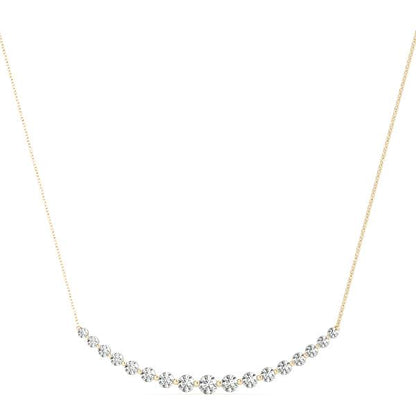 1.50 ct. tw. Lab Diamond Gradient Bar Necklace