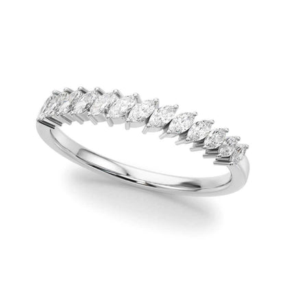 Marquise Natural Diamond Wedding Band Ring