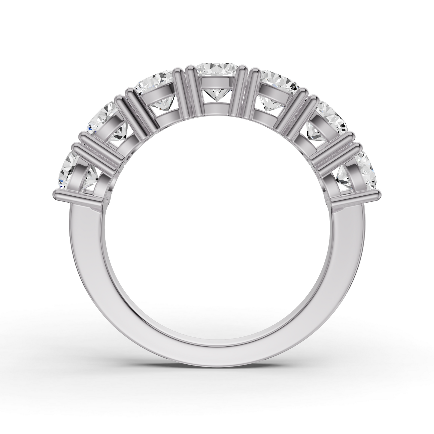 LG RD Seven Stone Rings - Flat Shank Settings