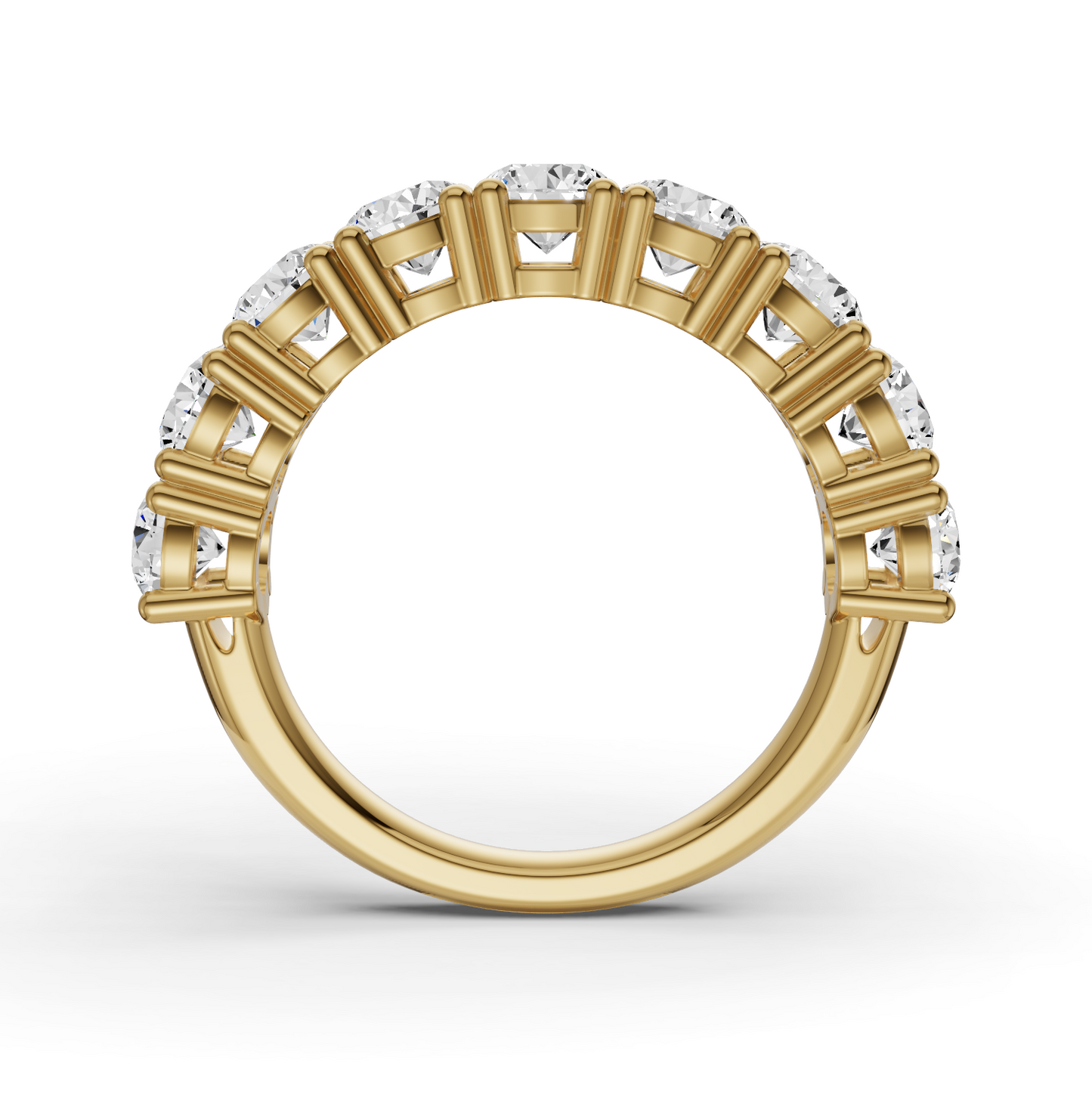 LG RD Nine Stone Ring With Basket Setting