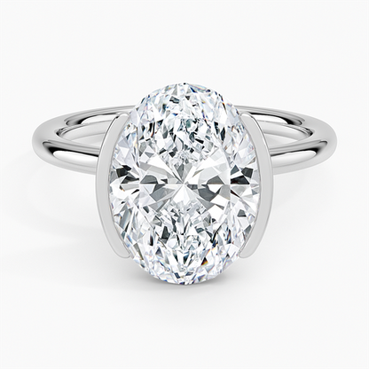 Annika Semi-Bezel Solitaire Ring