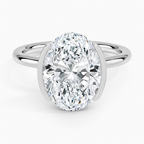 Annika Semi-Bezel Solitaire Ring