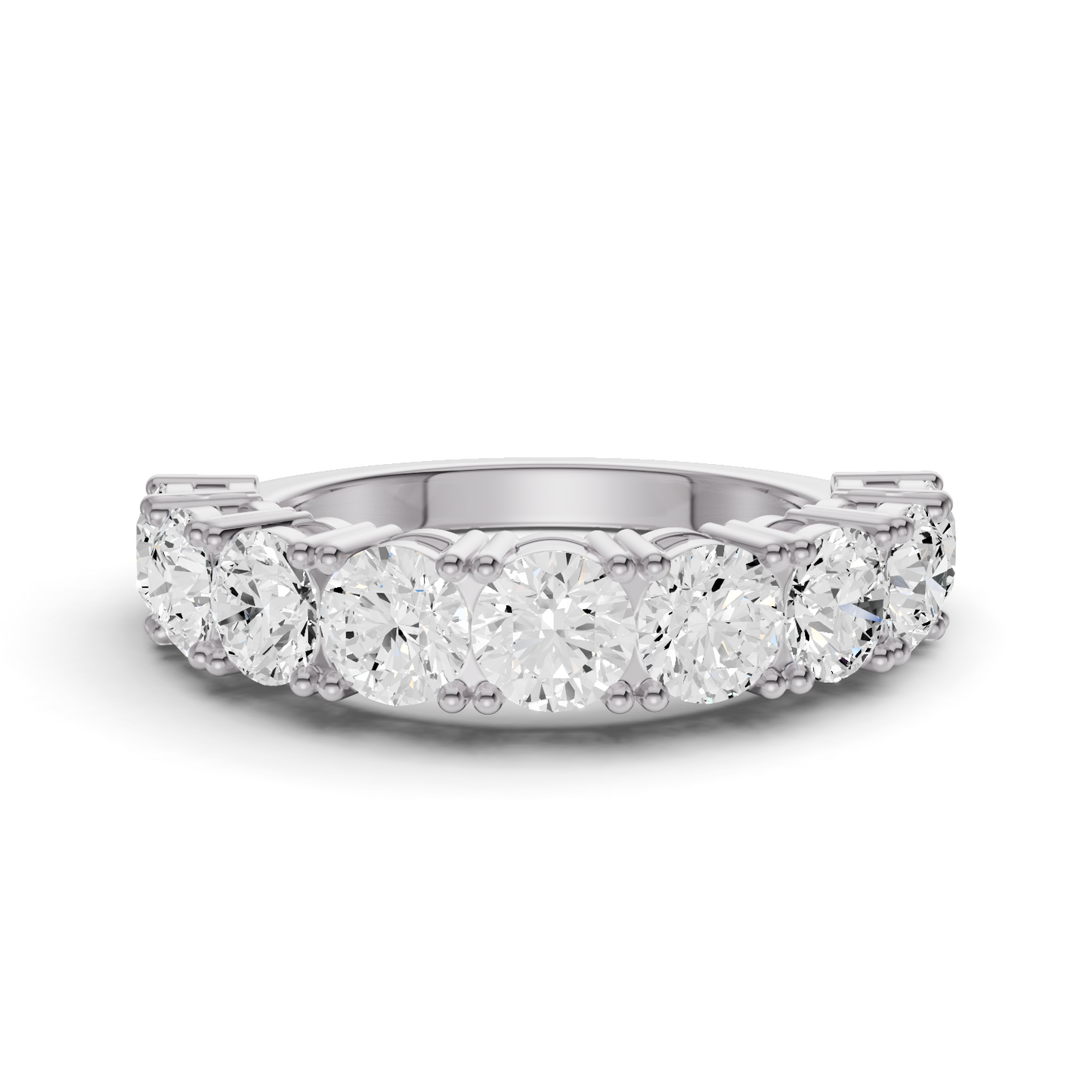 LG RD Nine Stone Rings - Flat Shank Settings