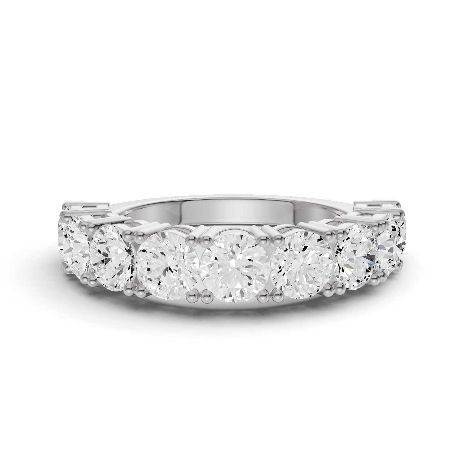 LG RD Nine Stone Rings - Flat Shank Settings