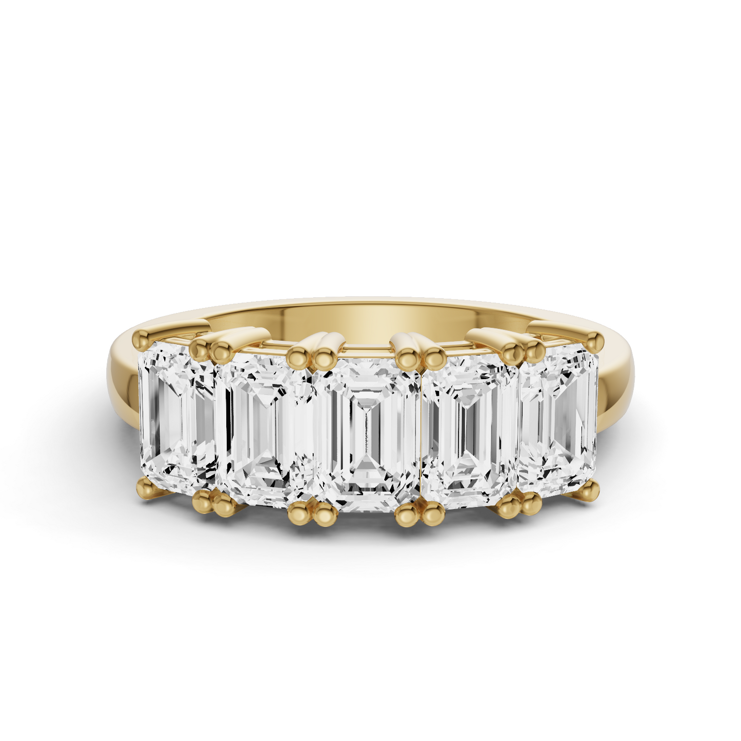 LG EM - Five Stone Basket Setting Ring