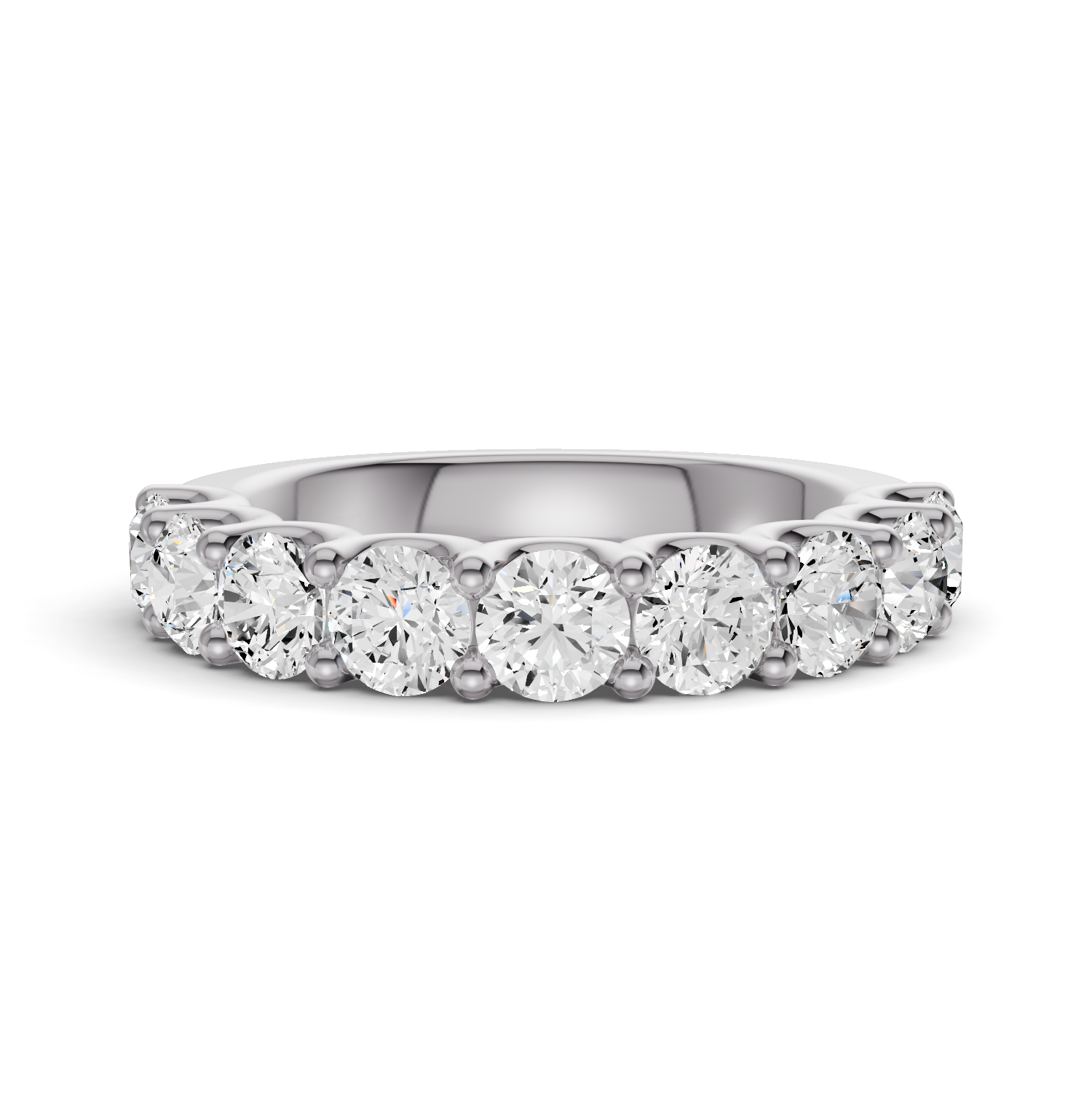 LG RD Nine Stone Ring With U Prong Setting