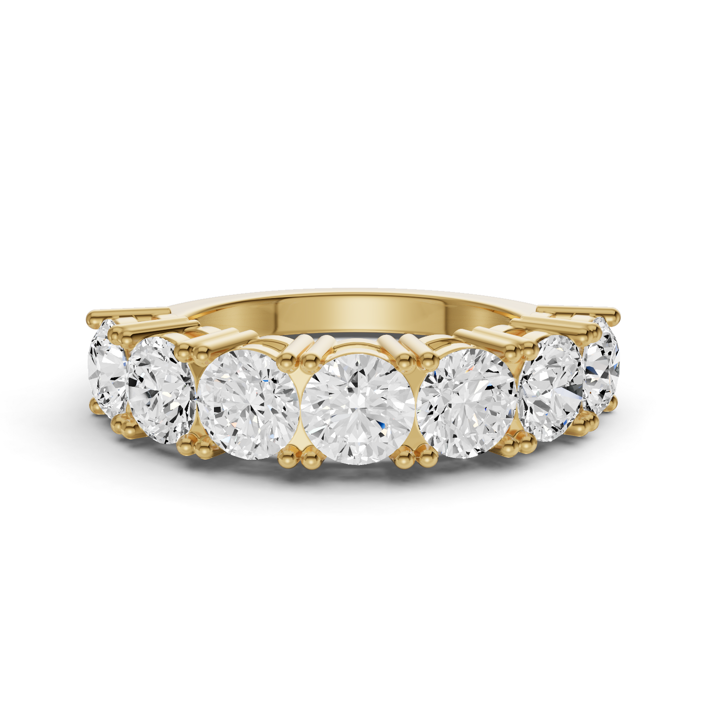LG RD Seven Stone Rings - Flat Shank Settings