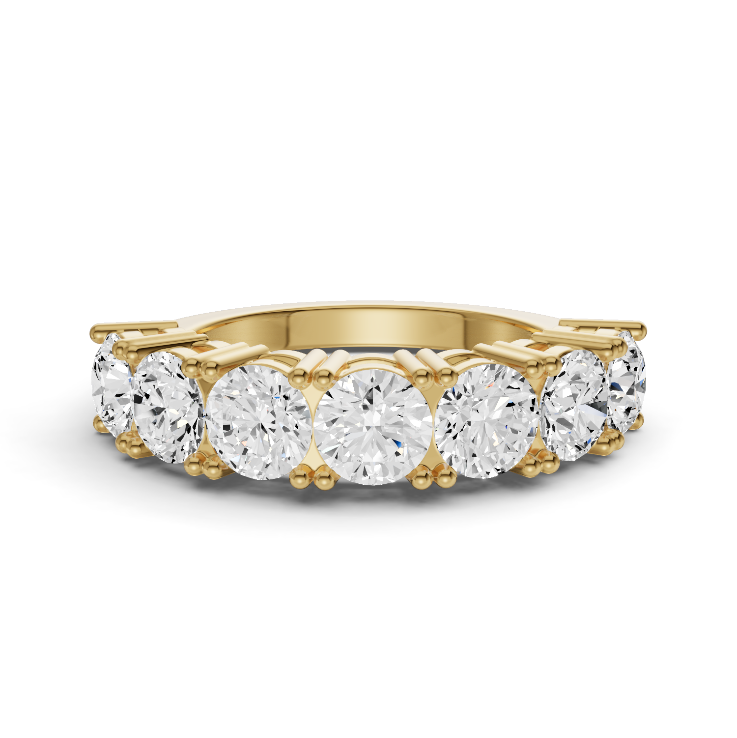LG RD Seven Stone Rings - Flat Shank Settings