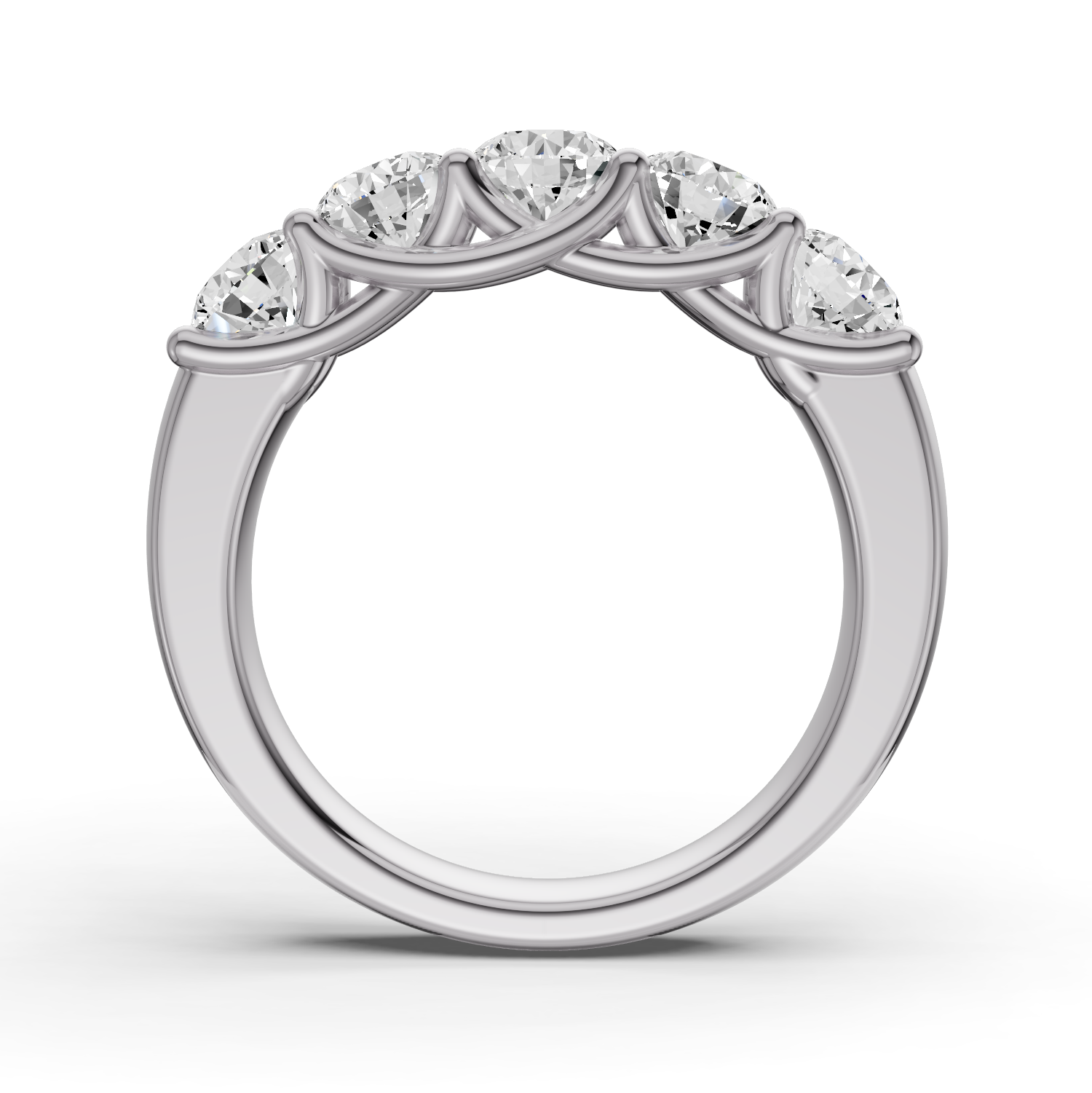LG RD Five Stone Ring With Lucida Setting