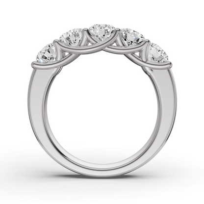 LG RD Five Stone Ring With Lucida Setting