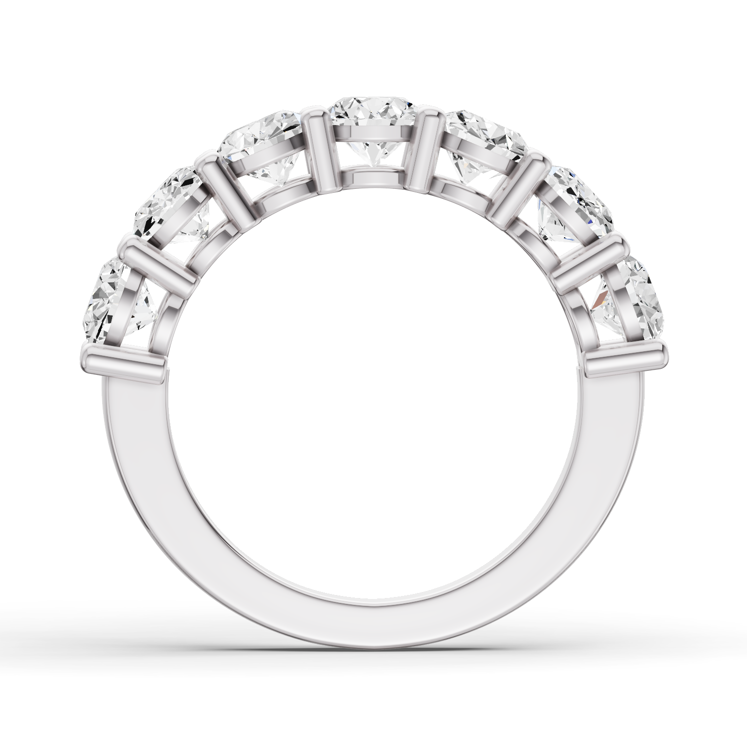 LG RD Seven Stone Rings - Share Prong Settings