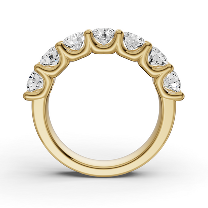 LG RD Seven Stone Ring With U Prong Setting