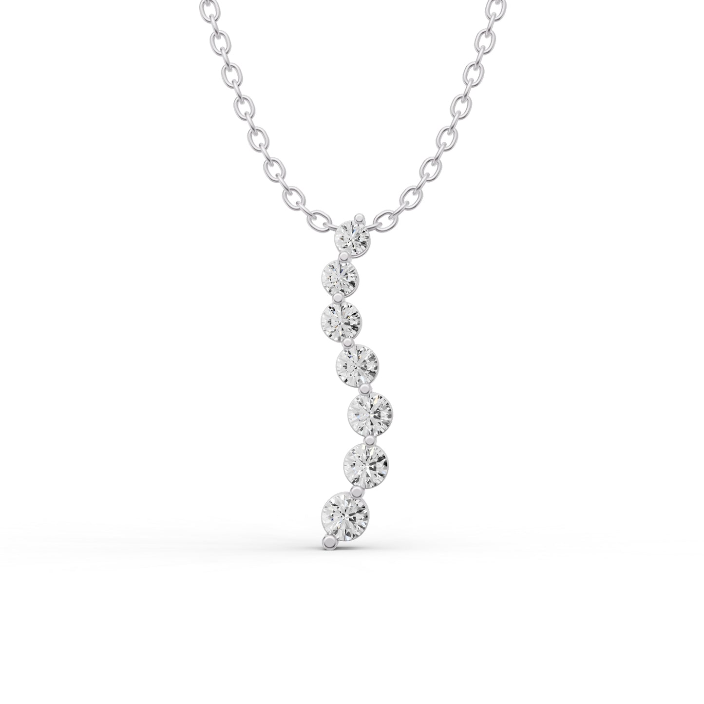 W Lab Grown Diamond Journey Pendant