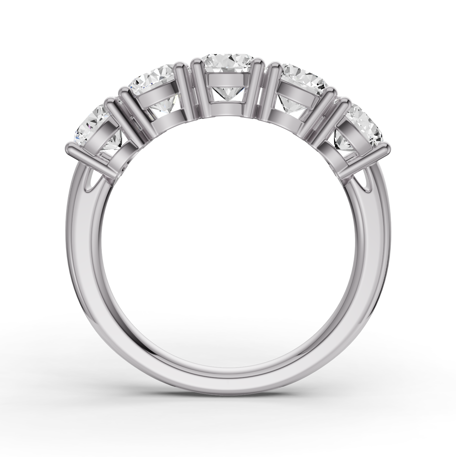LG RD Five Stone Ring With Basket Setting