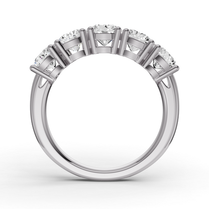 LG RD Five Stone Ring With Basket Setting