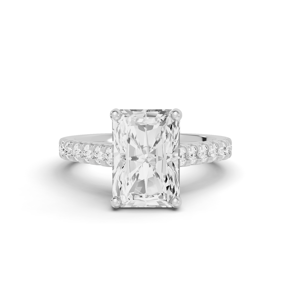 Bridal Classic Cathedral Style Ring - Dia On Shank PG48