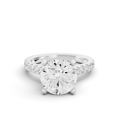 Bridal Cathedral Hidden Halo Dia on Shank PG45 - Center Round Cut