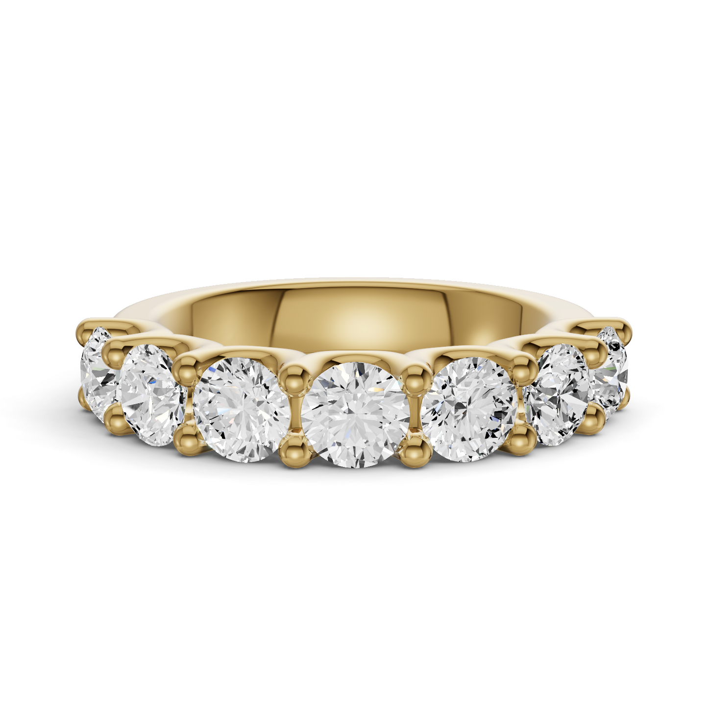 LG RD Seven Stone Ring With U Prong Setting