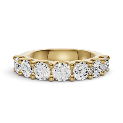 LG RD Seven Stone Ring With U Prong Setting