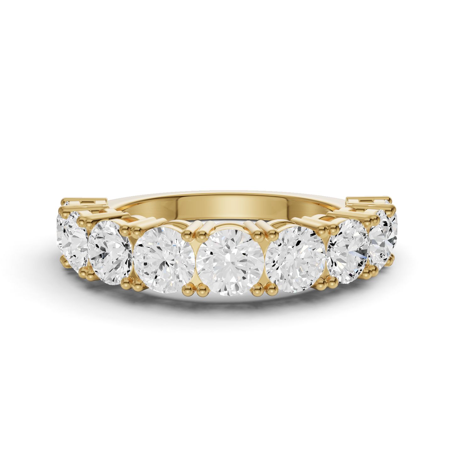 LG RD Nine Stone Rings - Flat Shank Settings