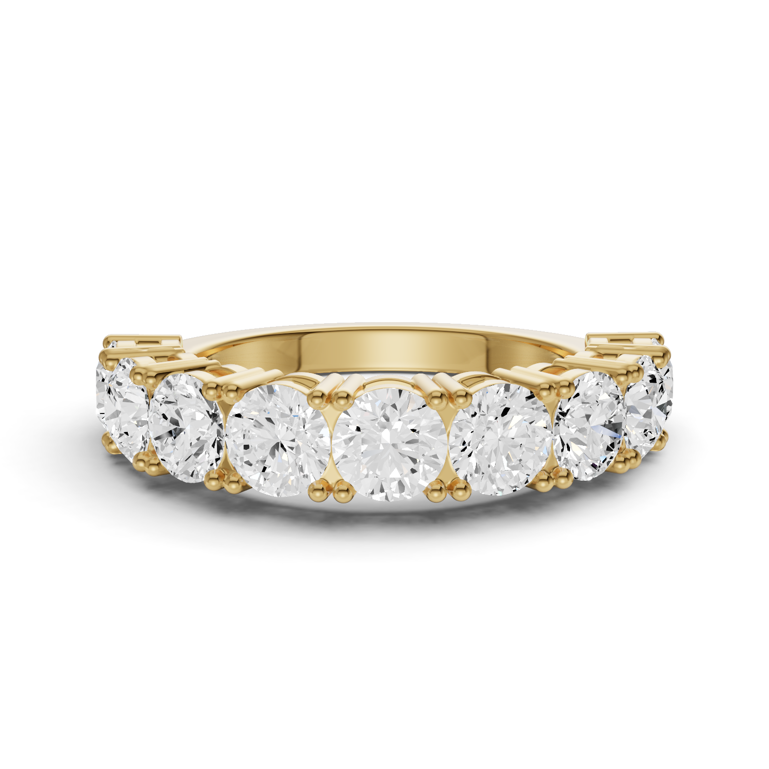 LG RD Nine Stone Rings - Flat Shank Settings