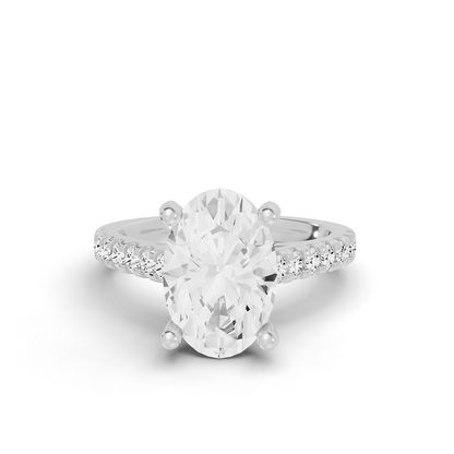 Bridal Classic Cathedral Style Ring - Dia On Shank PG48