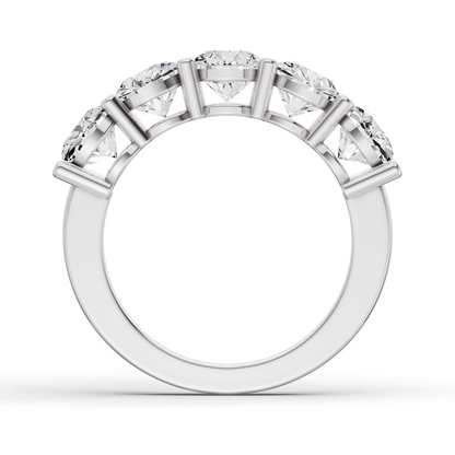 LG RD Five Stone Rings - Share Prong Settings