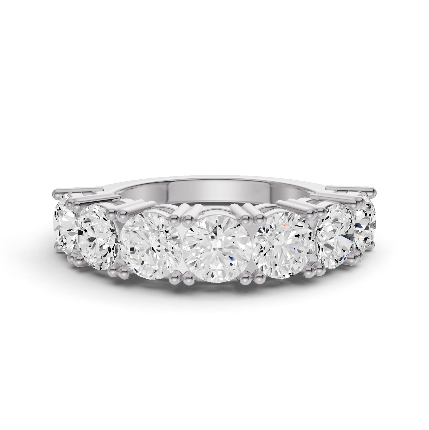 LG RD Seven Stone Rings - Flat Shank Settings