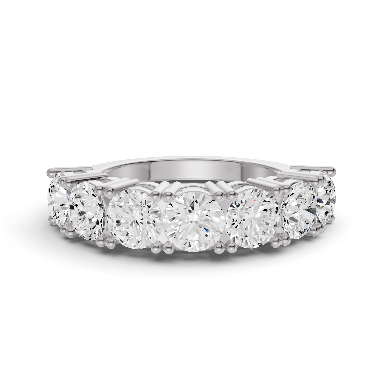 LG RD Seven Stone Rings - Flat Shank Settings