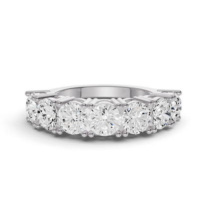 LG RD Seven Stone Rings - Flat Shank Settings