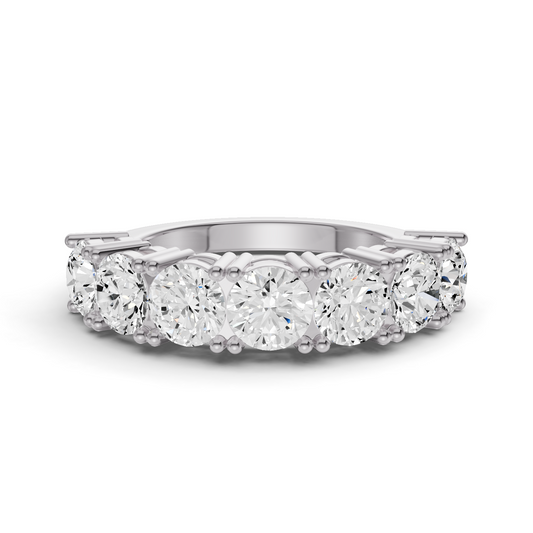 LG RD Seven Stone Rings - Flat Shank Settings