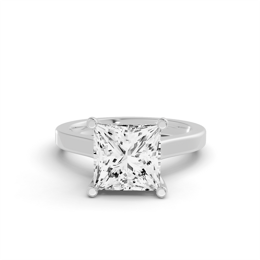Bridal Hidden Halo No Dia on Shank PG46 - Center Princess Cut