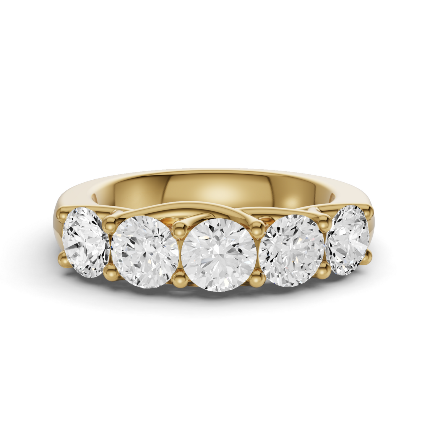 LG RD Five Stone Ring With Lucida Setting
