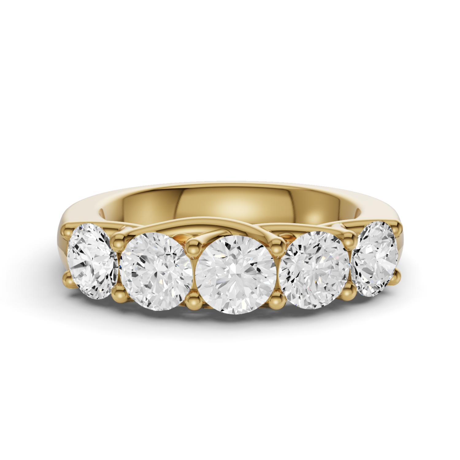 LG RD Five Stone Ring With Lucida Setting