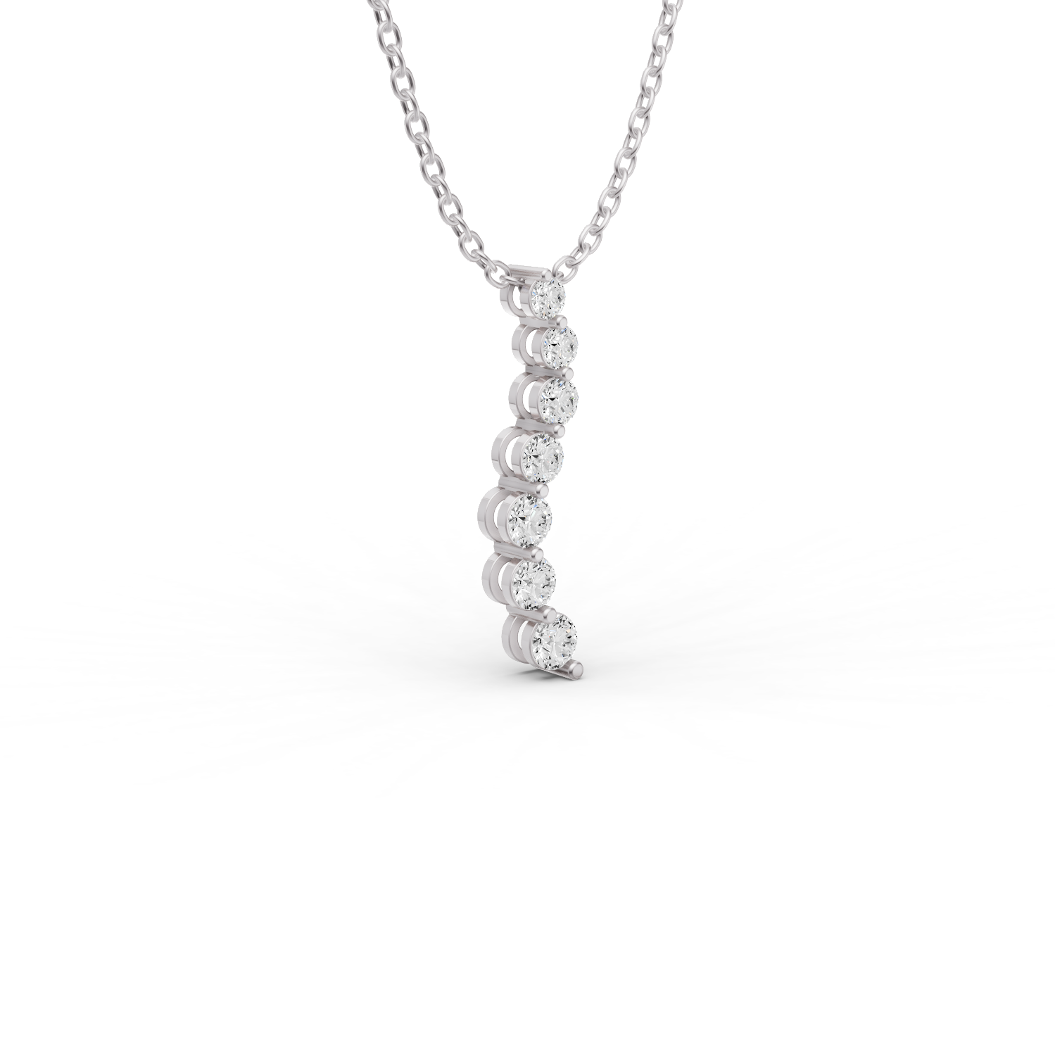 W Lab Grown Diamond Journey Pendant