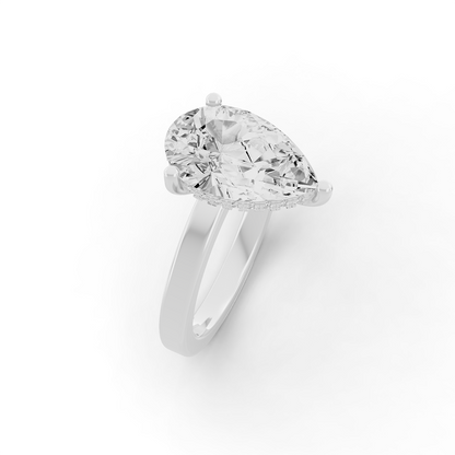 Bridal Hidden Halo No Dia on Shank PG46