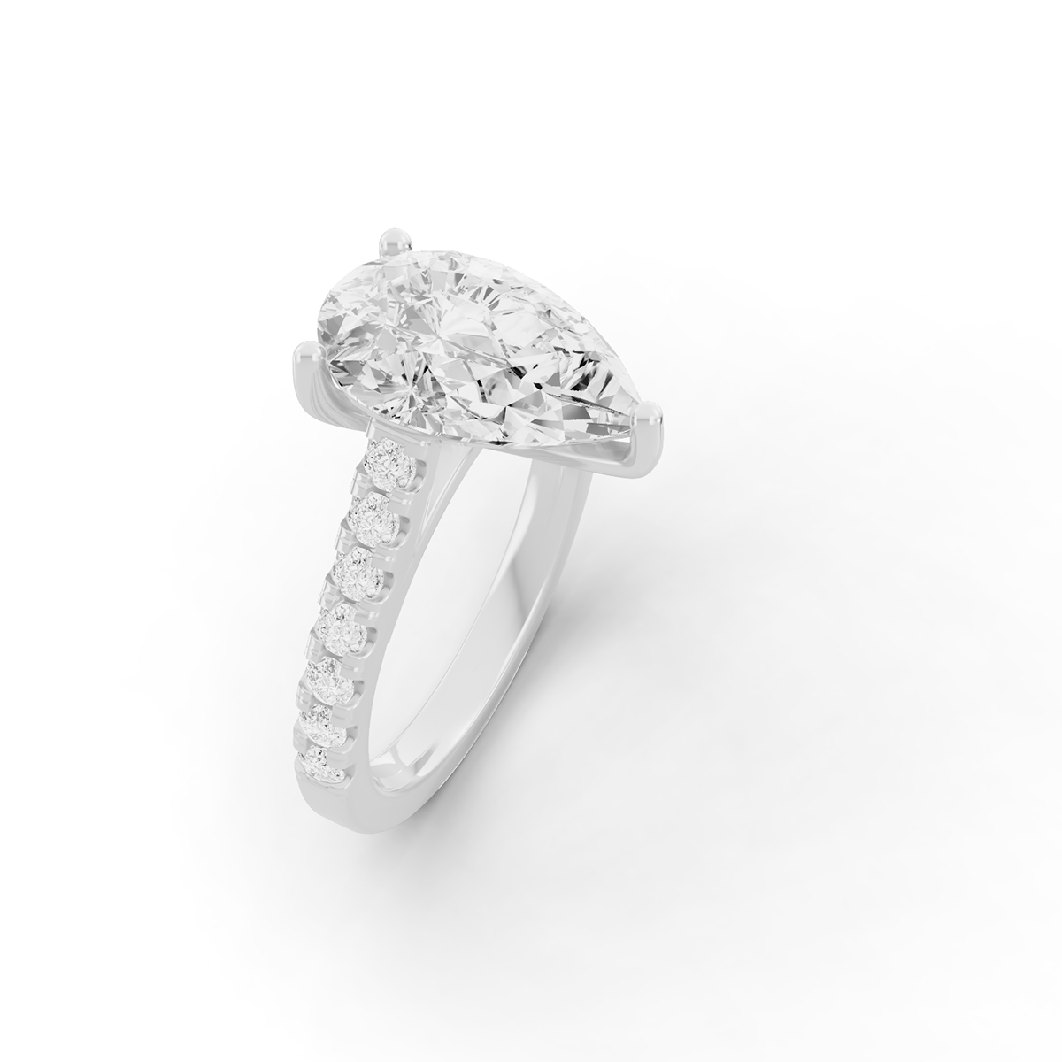 Bridal Classic Cathedral Style Ring - Dia On Shank PG48