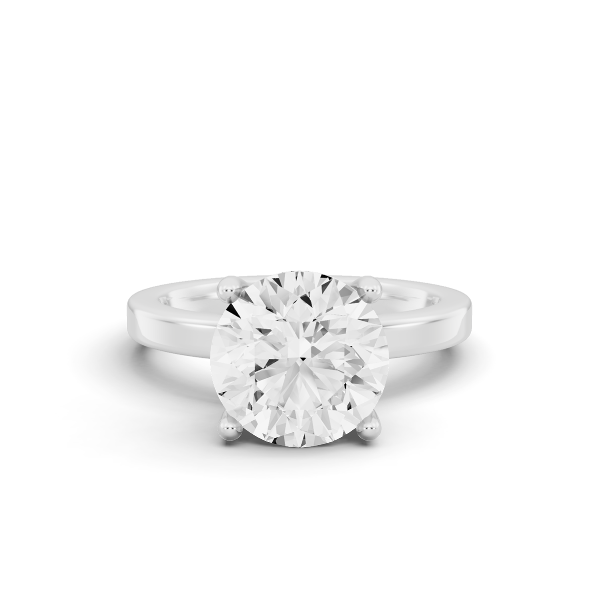 Bridal Hidden Halo No Dia on Shank PG46 - Center Round Cut