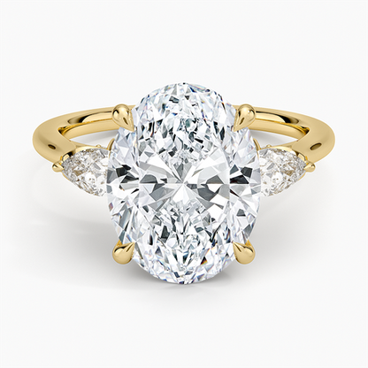 Petal Pear Three Stone Diamond Ring (1/2 ct. tw.)