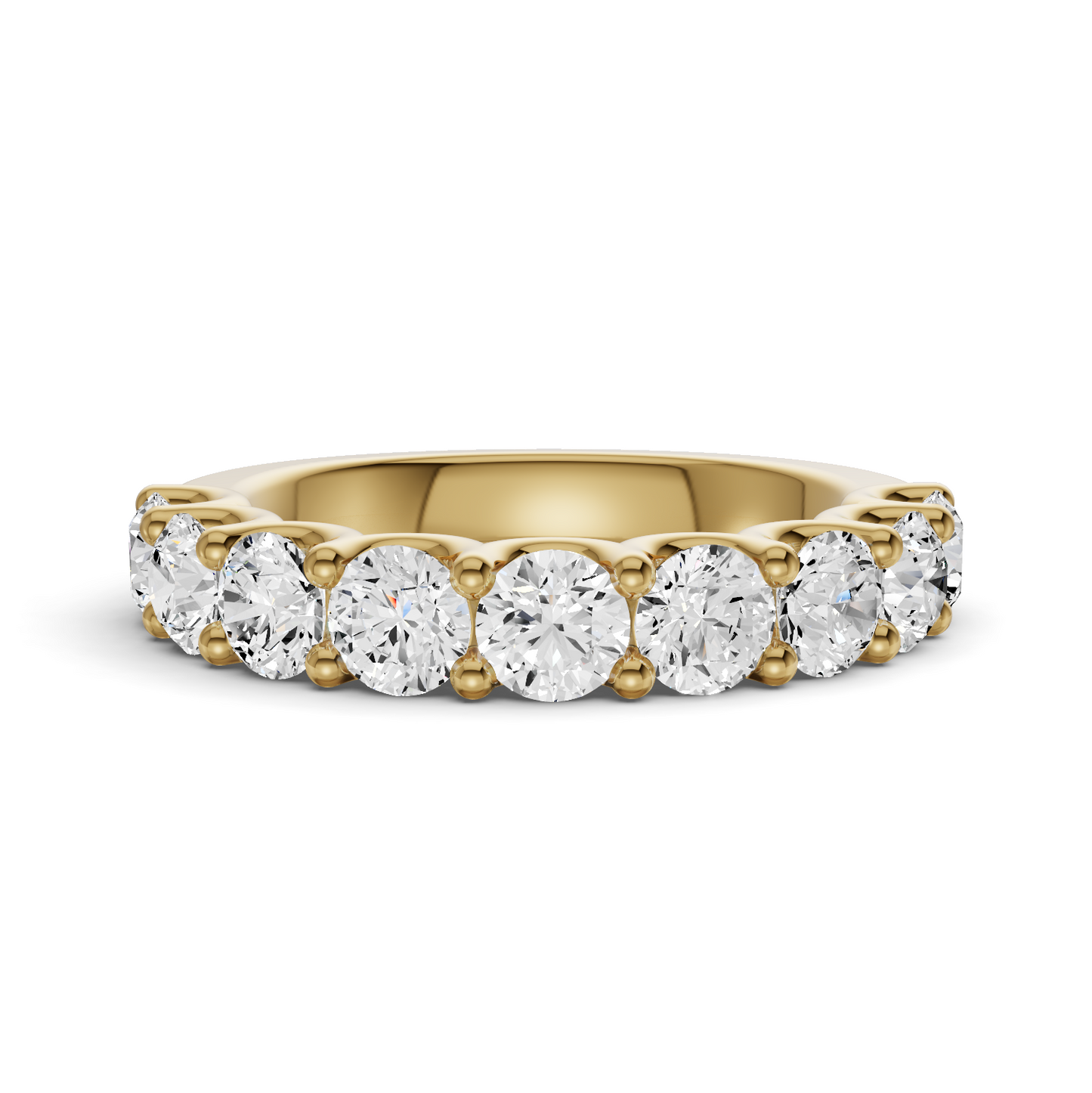 LG RD Nine Stone Ring With U Prong Setting
