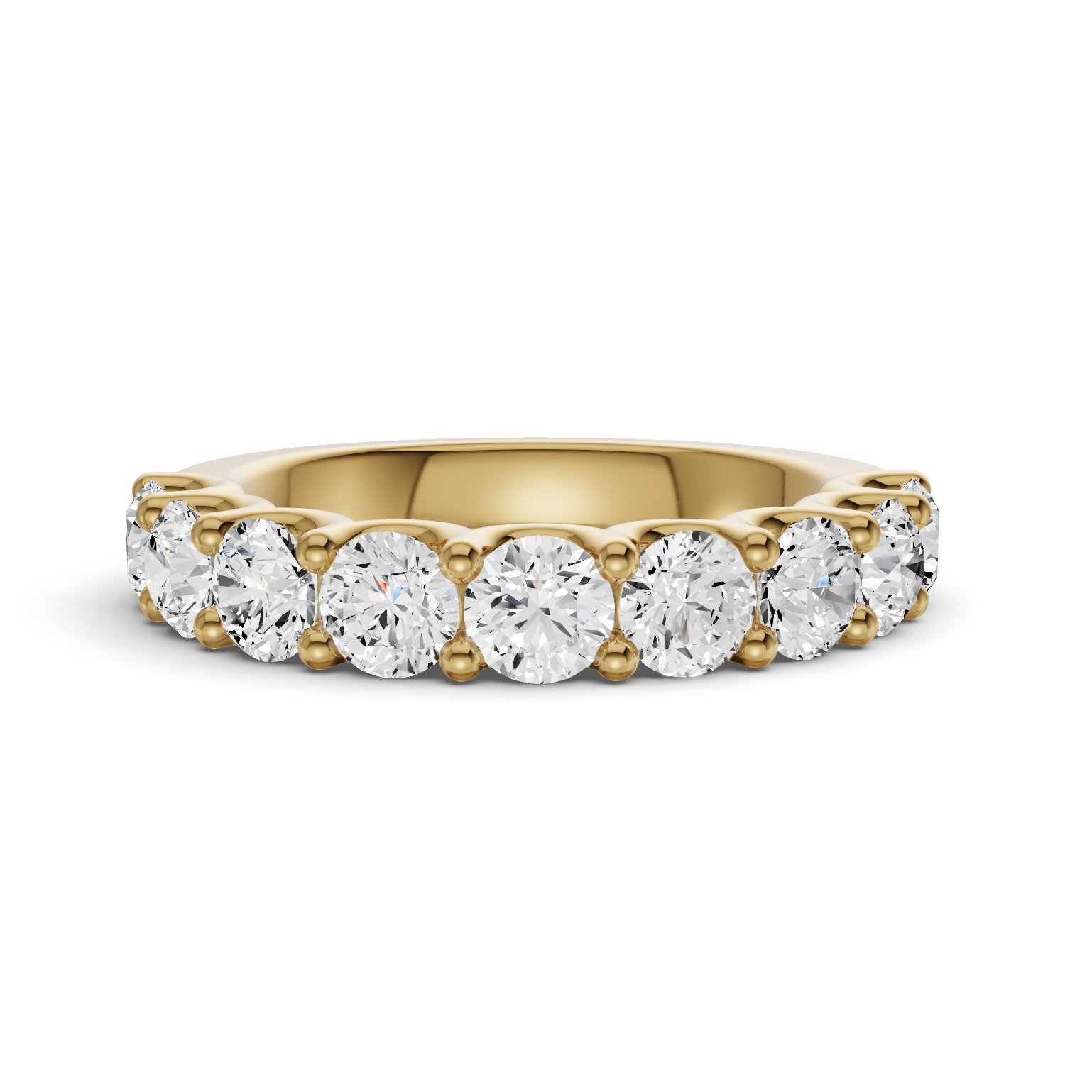 LG RD Nine Stone Ring With U Prong Setting