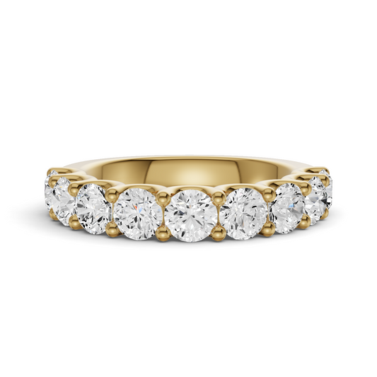 LG RD Nine Stone Ring With U Prong Setting