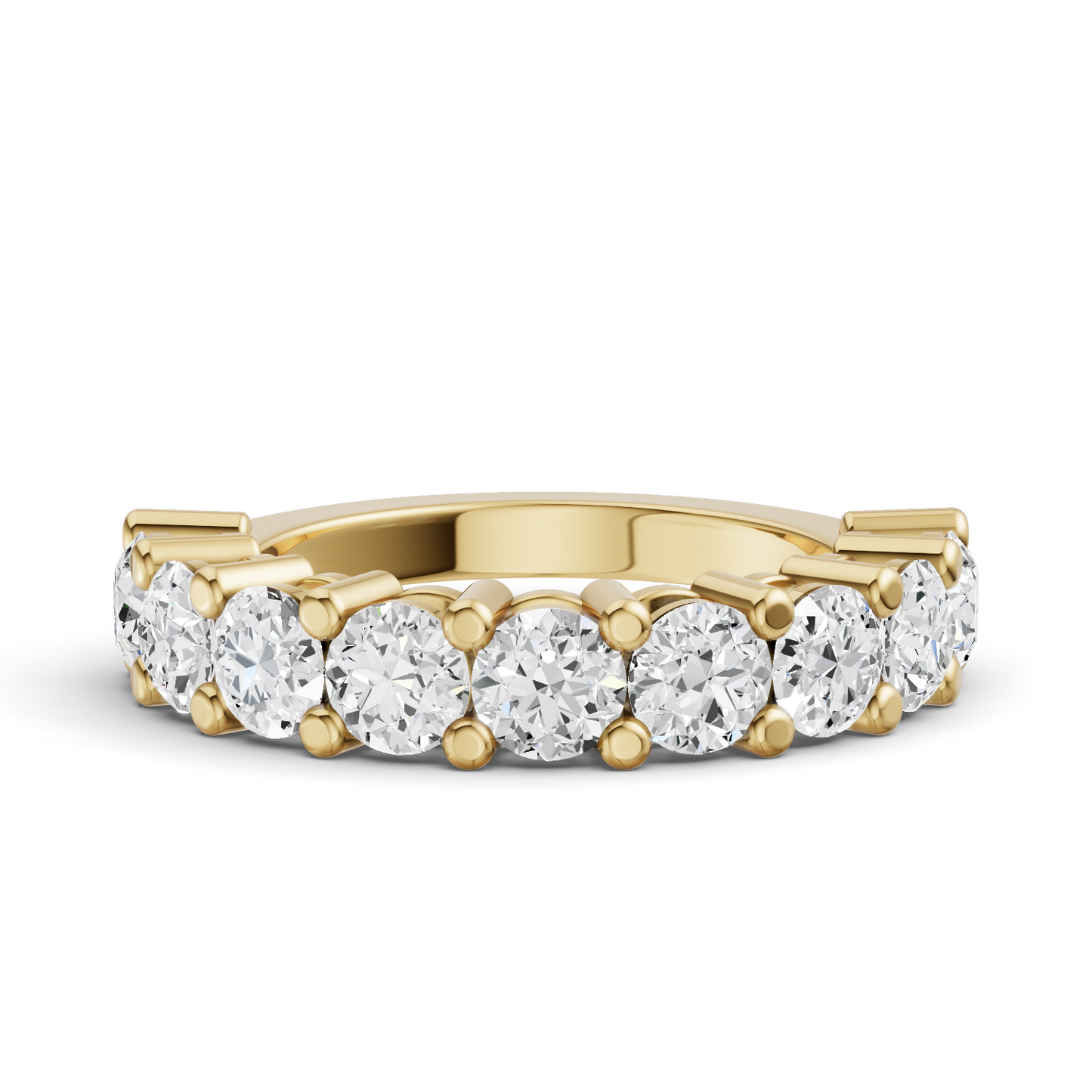 LG RD Nine Stone Rings - Share Prong Settings