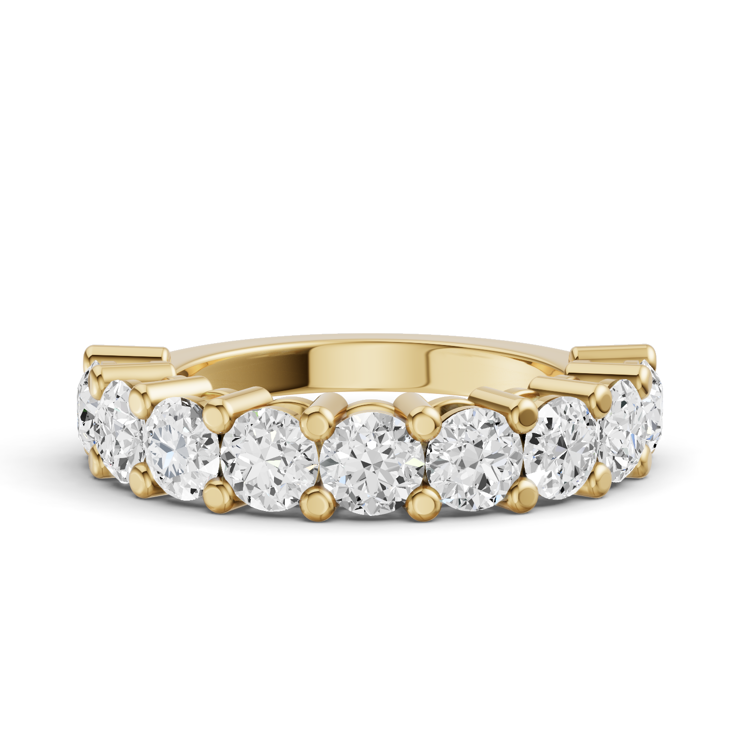 LG RD Nine Stone Rings - Share Prong Settings